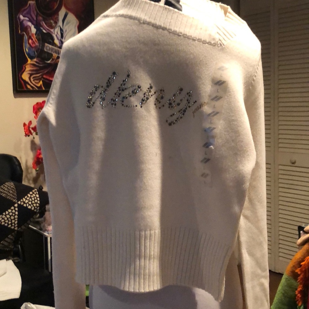 Cream sweater DKNY